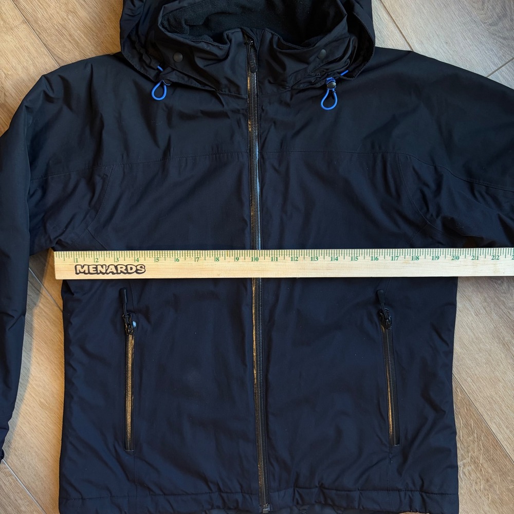 Lands End S Squall Womens Black Insulated Hooded Jacket Quilted Lining Small - Picture 8 of 11